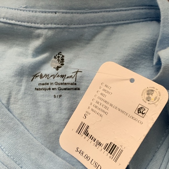 FP MOVEMENT Inspire Buti Logo Tee Oxford Blue - Picture 9 of 11